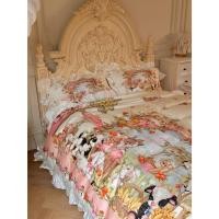 ราคา ผ้าปูที่นอน ผ้าฝ้าย 100 % 600 เส้นทอ (รุ่น : ระบายชายแบบเจ้าหญิง ภาพจริง) (42671965046)