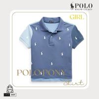 ราคา [New_ของแท้%_พร้อมส่ง]_Polo Ralph Lauren-Girl-คอปกโปโลครอปปักม้าทั้งตัว แขนสั้น ผ้า Mesh Girl Size XL (29862815172)
