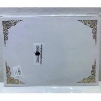 ราคา กระดาษวุฒิบัตรปั้มทองเค มีลาย A4 180 G สีขาว ( 50 แผ่น) (43201073227)