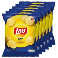 ราคา เลย์ ร็อค มันฝรั่งแท้ทอดกรอบแผ่นหยัก รสมันฝรั่งแท้ 25ก. แพ็ค 6 (11601475779)