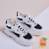 ราคา BURRY'K: รองเท้าผ้าใบเสริมส้น​ Black-White shoe (3123503050)