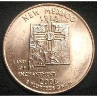 ราคา สหรัฐอเมริกา (USA), ปี 2008, 25 Cents รัฐนิวเม็กซิโก (New Mexico), ชุด 50 รัฐของสหรัฐอเมริกา (6172202935)