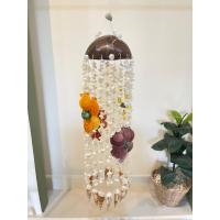 ราคา โมบายหอย กระดิ่งลม แบบกะลาลายดอกไม้ (21483262546)