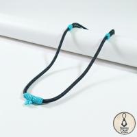 ราคา สร้อยเชือกถัก สร้อยพระ สร้อยเชือกร่มดำ ถักห่วงเชือกเทียนสีฟ้า | สร้อยคอผู้ชาย/ผู้หญิง ปรับสั้นยาวได้ | Handmade งานฝีมือ (41375818478)