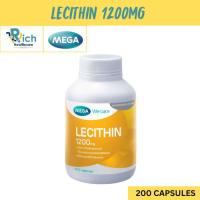 ราคา Mega We Care เมก้าวีแคร์ LECITHIN 1200 MG (200 's ) เลซิติน 1200 มิลลิกรัม 200 เม็ด (27138593989)