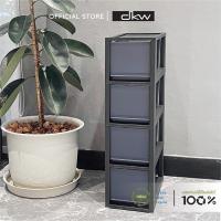 ราคา DKW HH-465/4 ตู้ลิ้นชักหน้าแคบ 4 ชั้น (มีหลายสี) ตู้เสื้อผ้า ตู้รองเท้า (1569035654)