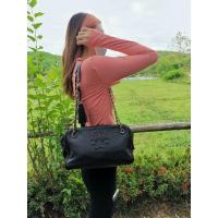 ราคา กระเป๋า Tory Burch Thea Chain หนังแท้ สีดำ งาน shop ของแท้ (10287029323)