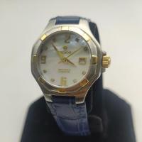 ราคา นาฬิกา ผู้หญิง วินเทจ แบรนด์ Croton ขนาด 28มม มือสองสายหนังแท้ ทอง 18k crown & Bezel เครื่อง swiss. (42215709010)