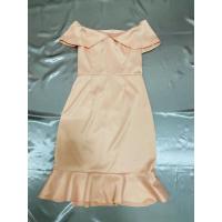 ราคา เดรสเกาะอกส้มสีโอรส แต่งชายระบาย (5976636547)