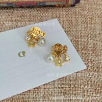 ราคา ต่างหูพู่มุกสำหรับผู้หญิง ออกแบบในสไตล์ Chanel แท้จริงและสวยงาม (51653031224)