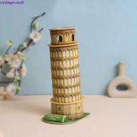 ราคา โมเดลอาคารที่มีชื่อเสียงระดับโลก VINTAGEVAULT, กระดาษ 3D มินิกระดาษแข็งปริศนา, บ้านจิ๋วหอคอยคู่เอียงหอของการตกแต่งเดสก์ท็อป Pisa ของขวัญวันเกิด (28980396809)