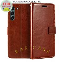 ราคา CASE SAMSUNG GALAXY S21 FE LEATHER CASE HP COVER LEATHER WALLET FLIP COVER HEADPHONE CASE (49952165751)