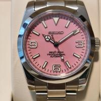 ราคา Seiko Modify Explorer Pink Automatic nh35a (40463564723)