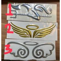 ราคา LOGO โลโก้สติ๊กเกอร์ติดรถ3D#ลายdevil #เดวิว/ปีกนก/ปีกนางฟ้า) ชิ้นงานเรซิ่นpvc (15906642694)