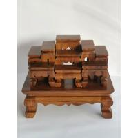 ราคา โต๊ะหมู่บูชาพระ หมู่จิ๋ว 9 หน้ากว้าง 1นิ้ว ทำจากไม้สักทอง ขนาด 17*9*15.5ซม. (7372207570)