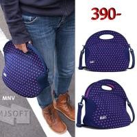 ราคา กระเป๋าถือและสะพายข้าง มือสองแบรนด์BUILTแบรนด์นอกจาก NEW YORKงานผ้าสกรีนลายจุด (7568966318)