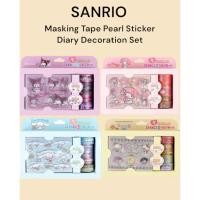 ราคา [Sanrio] Masking Tape Pearl Sticker Diary ชุดตกแต่ง (คุโรมิ, Mymelody,Cinnamoroll,Sanrio friends) (27705372562)