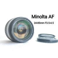 ราคา เลนส์Minolta af zoom 24-85mm f3.5(22)-4.5เมาท์ A บอดี้ดำ หน้าเลนส์ขนาด 62มม พร้อมฝาหน้าท้าย (15850173545)