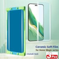 ราคา 3pcs โค้งฟิล์มเซรามิคสําหรับ Honor Magic 3 4 5 6 7 Pro Magic5 Magic6 Pro + Magic7 Pro Honor 400 Pro 300 Ultra/Pro + 100 200 Pro ป้องกันหน้าจอกระจกนิรภัยไม่แก้ว (42872267580)
