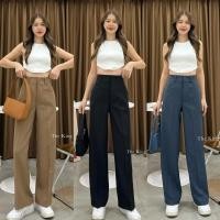 ราคา ꫛꫀꪝ S-XXLกางเกงเอวสูงรุ่นดีเทลกระเป๋าปืนพร้อมส่ง️ (24185175069)