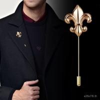 ราคา ที่ไม่ซ้ํากันย้อนยุคยาวเข็มทหารดอกไม้เข็มกลัดผู้ชายแบนเข็ม สมอ เข็มกลัดสูทอุปกรณ์เสริมขายตรง รฟาน (50452975458)