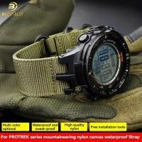 ราคา สายนาฬิกาไนลอนสําหรับ Casio PROTREK PRW 3100 ดัดแปลง PRW3000 PRW3100 PRW6000 PRW-6100Y ผ้าใบสร้อยข้อมือสายรัดข้อมือเครื่องมือ LZSJ (56404041200)