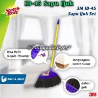 ราคา (1 ชุด) 3MTM Scotch-BriteTM ไม้กวาดใยฝ่ามือ ID-45 Black / Scotch Brite Black Palm Fiber Broom ID-45 (1 ชุด) (49550507673)