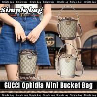 ราคา กุชชี่GUCCI Ophidia Mini Bucket Bag กระเป๋าสะพายเดี่ยว #Simple bag (28976345793)