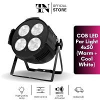 ราคา [พร้อมส่ง] ไฟพาร์ เคลียร์ แอลอีดี วอร์มไวท์ คูลไวท์ COB 4x50W LED Par Light Warm + White (22062741423)