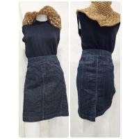 ราคา ยังดูใหม่มาก ผ้ายีนส์ยืด เอว 32"-36" กระโปรงยีนส์มือสอง ทรงสอบ ผ่าหลัง สีสวย วินเทจ นำเข้า USA (24727468487)