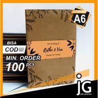 ราคา A6 Notebook WEDDING SOUVENIR / SEMINAR / CUSTOM PARTY NOTEBOOK CUSTOM BELT (43957947696)