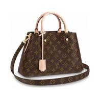 ราคา LV หลุยส์วิตตอง LOUIS VUITTON Montaigne ความจุขนาดใหญ่ การเดินทาง Handbag ของแท้ ใช้งานได้จริง กระเ (28777899274)