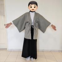 ราคา ญี่ปุ่นสีเทาสั้นกิโมโนแขนยาว (22643733354)