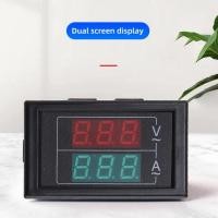 ราคา Cc 50-500V 1-100A Led Digital Voltmeter Ammeter Volts Amp Current Panel Meter (41368816647)