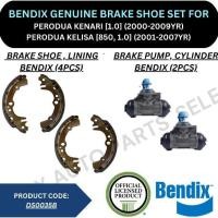 ราคา BENDIX BRAKE LINING, SHOE, PUMP (REAR) สําหรับ PERODUA KENARI [1.0] / PERODUA KELISA [850, 1.0] (50452180286)