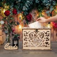 ราคา ส่งไว กล่องรับซองงานแต่ง กล่องรับการ์ดอวยพร งานแต่ง งานเกษียณ (วัสดุไม้แท้ 100% - มีกุญแจล็อคกล่อง) (22469477737)