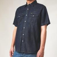 ราคา เสื้อเชิ้ตยีนส์แขนสั้นผู้ชาย Wrangler งานแท้ 100% (26019294163)