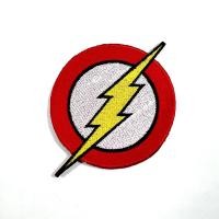 ราคา ตัวรีดติดเสื้อ งานปัก ลาย สัญลักษณ์ สายฟ้า Super Hero Thunder Flash Symbol Patch ตัวรีด WOP DIY อาร์มติดเสื้อ กระเป๋า (20438550505)
