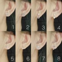 ราคา [มินิมอลสีเงิน118] ต่างหูมินิมอลแบบติดหู ราคาต่อ1คู่ พร้อมแป้น(ทับหลัง)แบบโลหะทุกคู่ (24468462883)