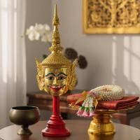 ราคา เศียรหัวโขนพระลักษณ์ “นะหน้าทอง” งานช่างฝีมือระดับกรมศิลป์ ดีไซน์ประณีต เสริมเมตตามหานิยม มีให้เลือก 2 ขนาด (27594028741)