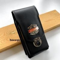 ราคา HP Harley Davidson กระเป๋าสตางค์โทรศัพท์เอวหนังวัวแท้ (43877425353)