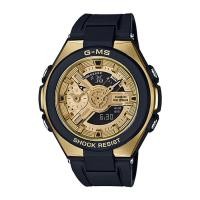 ราคา Casio Baby-G นาฬิกาข้อมือผู้หญิง สายเรซิ่น รุ่น MSG-400G,MSG-400G-1A2 - สีดำ/สีทอง (1024996187)