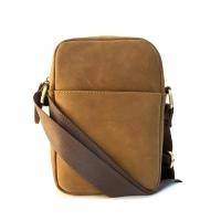 ราคา กระเป๋าสะพายข้างทรงตั้งหนังวัวแว็กซ์ (13,519,5x5ซม.) (27338762937)