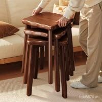 ราคา ม้านั่งยุคกลางไม้สตูลสตูลไม้สตูลในครัวเรือนสตูลซ้อนเก้าอี้สแควร์สตูลเปลี่ยนรองเท้าสตูลไม้รับประทานอาหารสตูลรอบสตูล (56503339231)