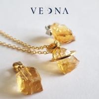 ราคา จี้หิน Citrine หินแท้ | สร้อยคอสีส้มแห่งความมั่งคั่งและการค้าขาย | เลือกชิ้นได้ (แถมสร้อยฟรี) (25672528199)