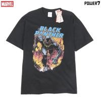ราคา Power 7 Shop เสื้อยืดการ์ตูน มาร์เวล Black Panther ลิขสิทธ์แท้ MARVEL COMICS T-SHIRTS (MVX-028) (19643703412)