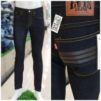 ราคา กางเกงยีนส์ทรงเดฟสีเข้ม คาดแถบหนังน้ำตาลเข้ม LVIS CLUB LX102 (3129060645)