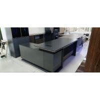 ราคา ชุดโต๊ะทำงาน 180 เซนติเมตร หน้าระแนงไม้+บุหนังเทียม พร้อมตู้ข้าง (22246181057)