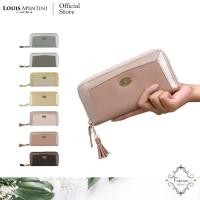 ราคา [ส่งด่วนฟรี] Louis Montini (Fiona) กระเป๋าสตางค์หนังวัวแท้ กระเป๋าซิปรอบ Zip Around Wallet – WL15 (1269859432)