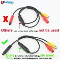 ราคา Car RCA CVBS Female To 4 PIN Male Conversion Cable For Rear View DVR Mirror Parking Monitors Connec (53904613290)